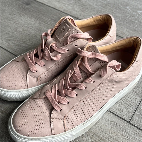 Greats made in Italy Pink leather Perforated Royale Women's Sneakers 6 - Picture 9 of 9